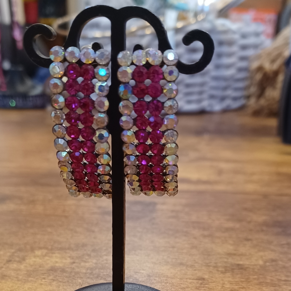 Crystal Statement Earrings - image 1